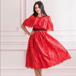 RACHEL PARCELL🦋 (worn only once!) Maxi lace dress